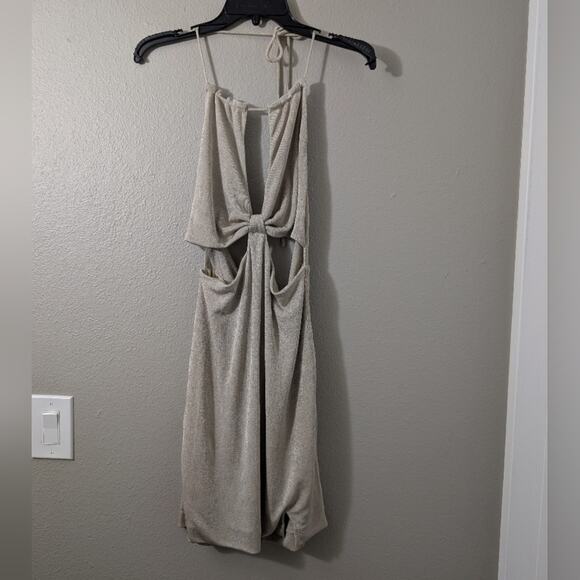 Fiestar Beige Backless Halter Dress - Picture 3 of 6